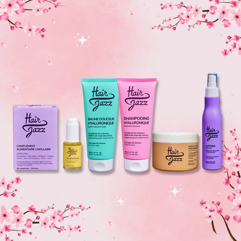 HAIR JAZZ Full Set - Reduces hair loss, accelerates hair growth, and repairs