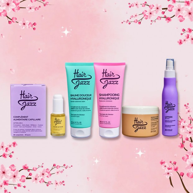 HAIR JAZZ Full Set - Reduces hair loss, accelerates hair growth, and repairs